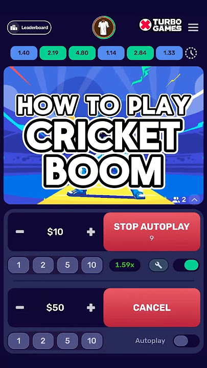 Playing Cricket Boom mobile